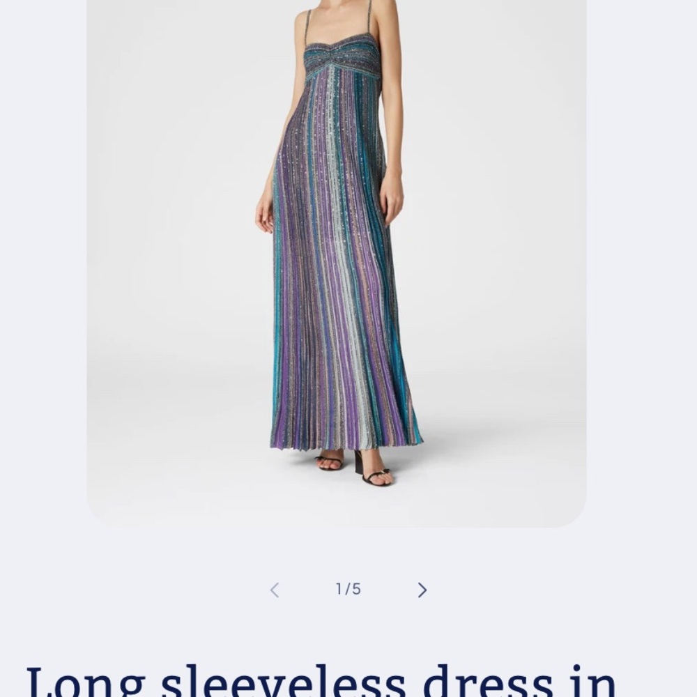 Elegant Multicolor Striped Maxi Dress